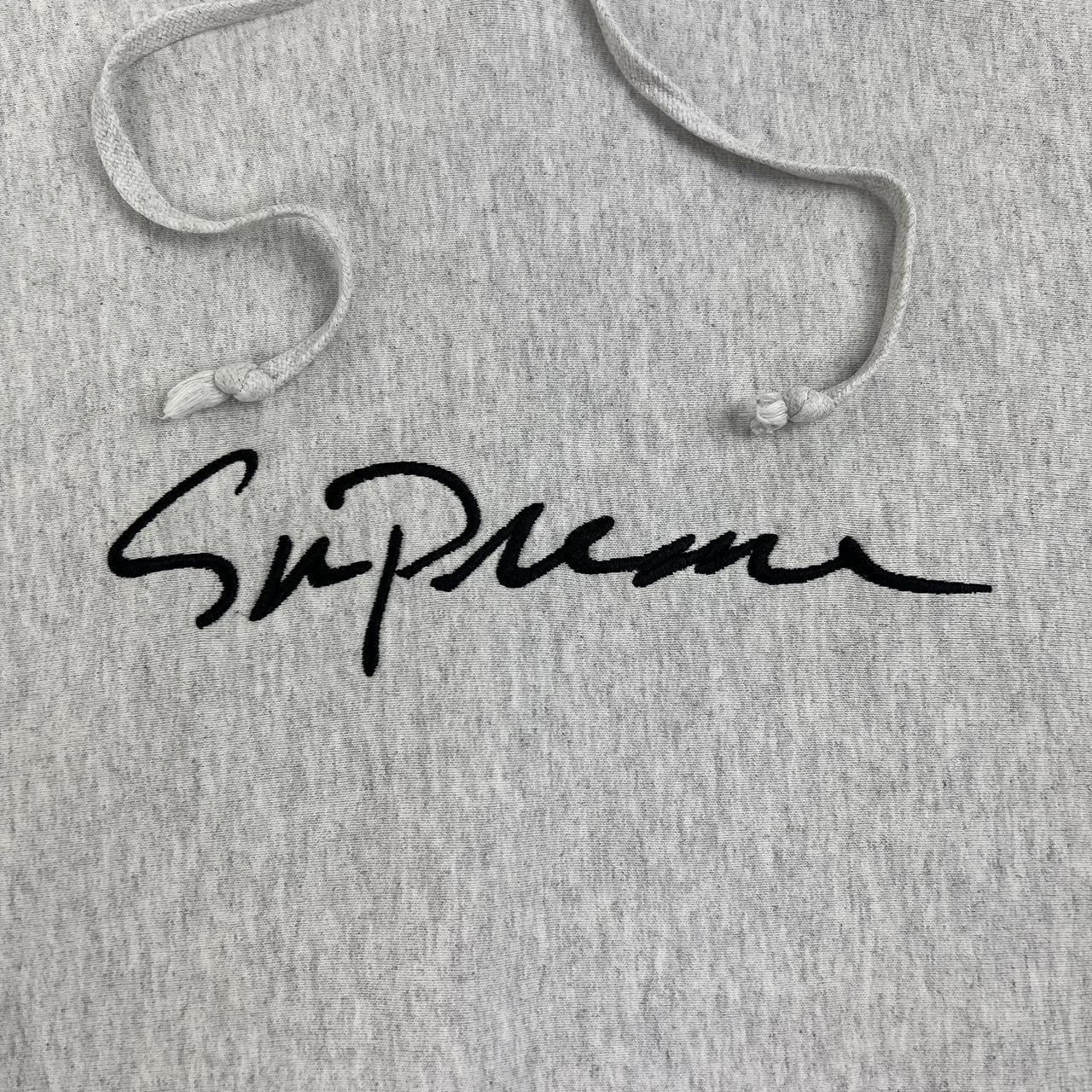 supreme-men-s-grey-hoodie-depop