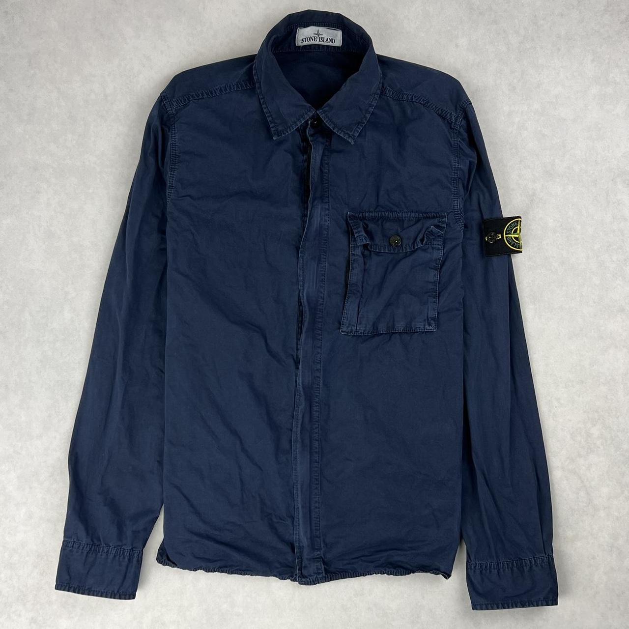 Stone island overshirt navy online