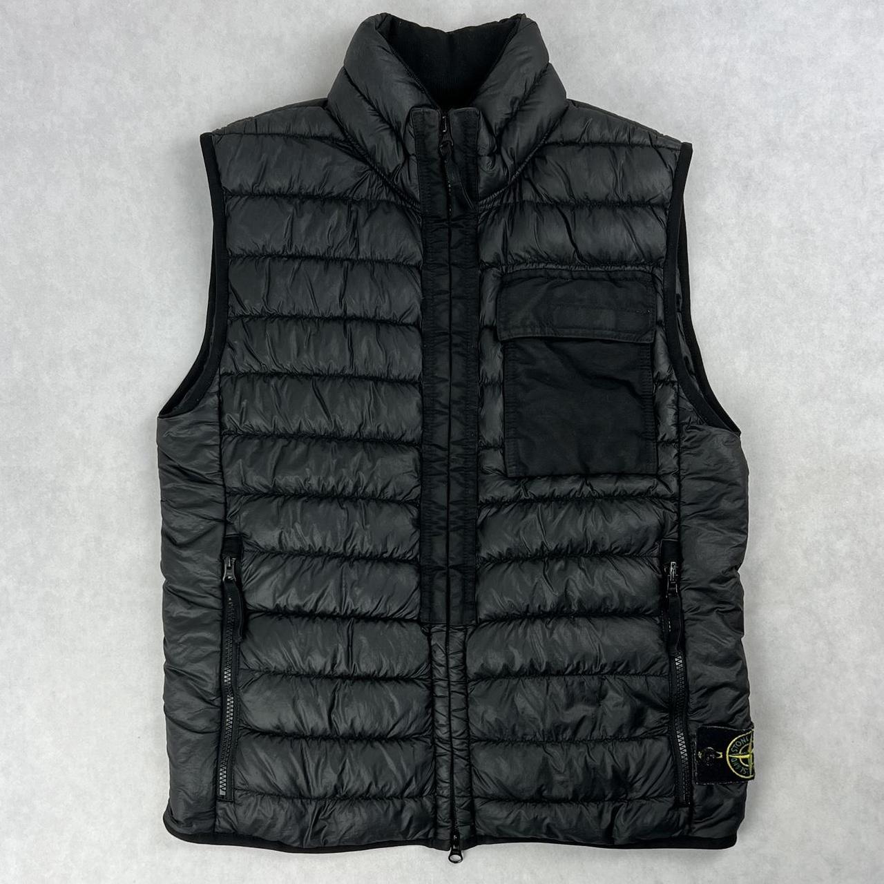 Stone island gilet black online