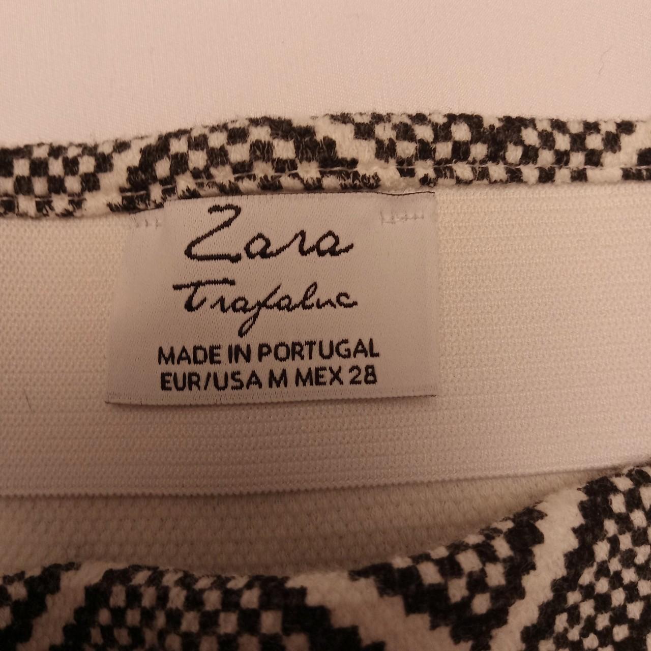 Zara Women's White and Black Skirt (3)