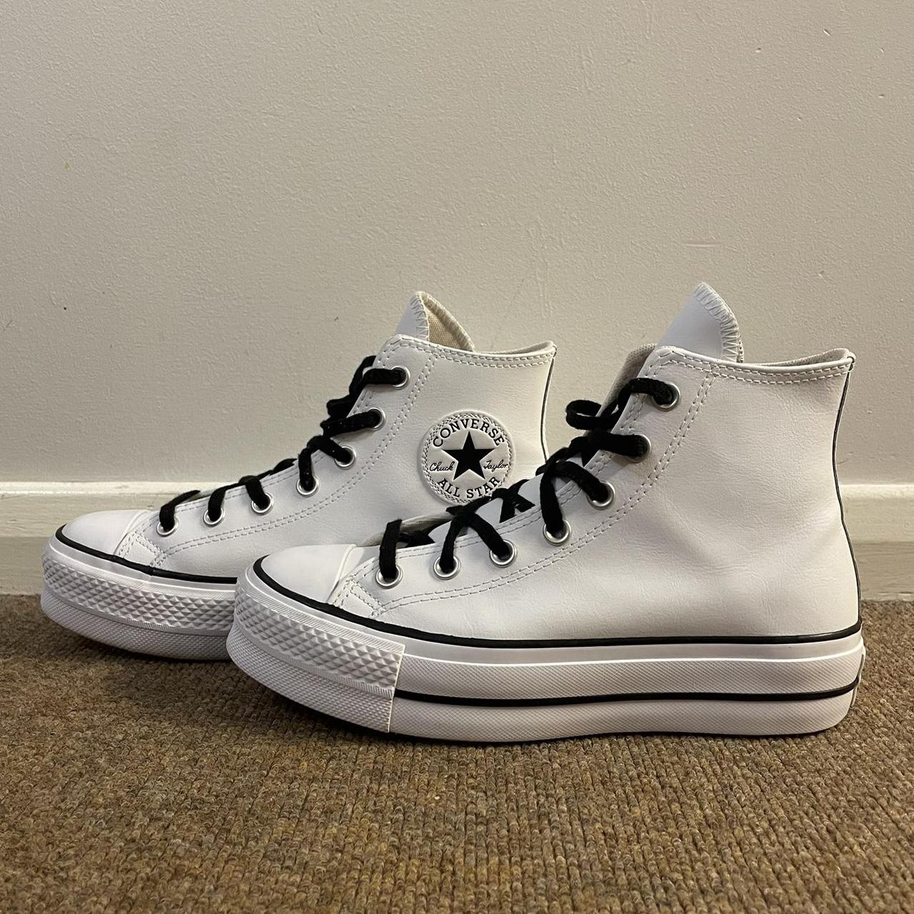 Converse Women's White Trainers | Depop