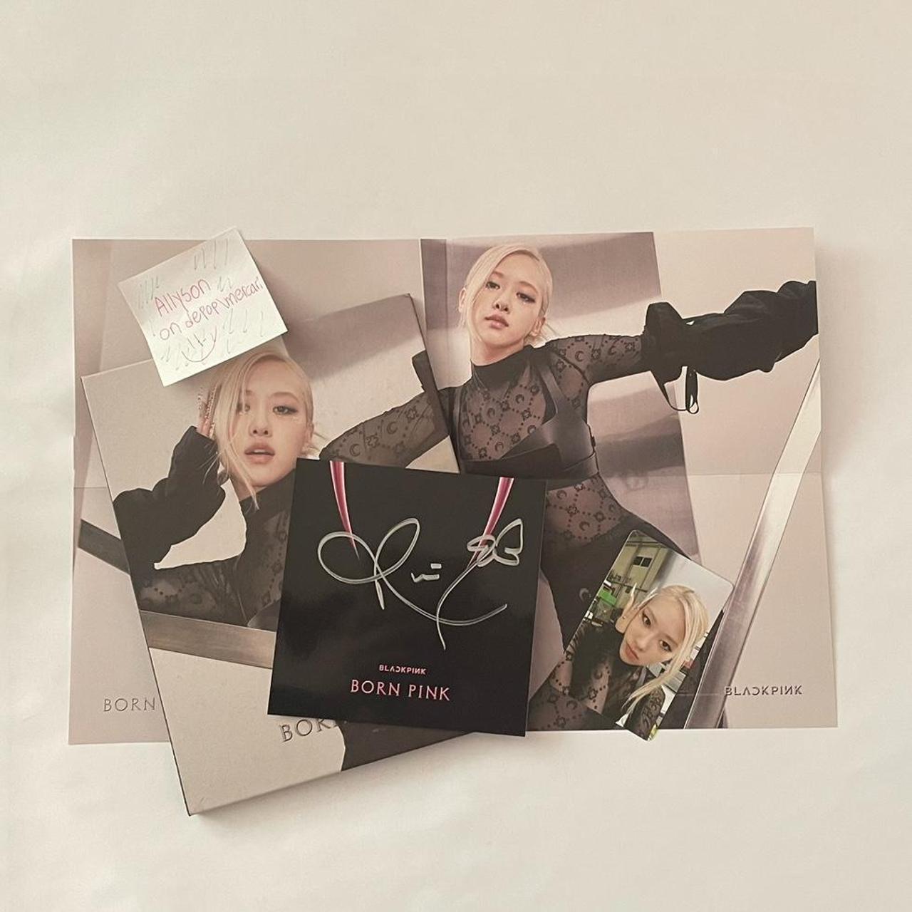 Hot BLACKPINK BORN PINK SIGNED CD - ROSÉ