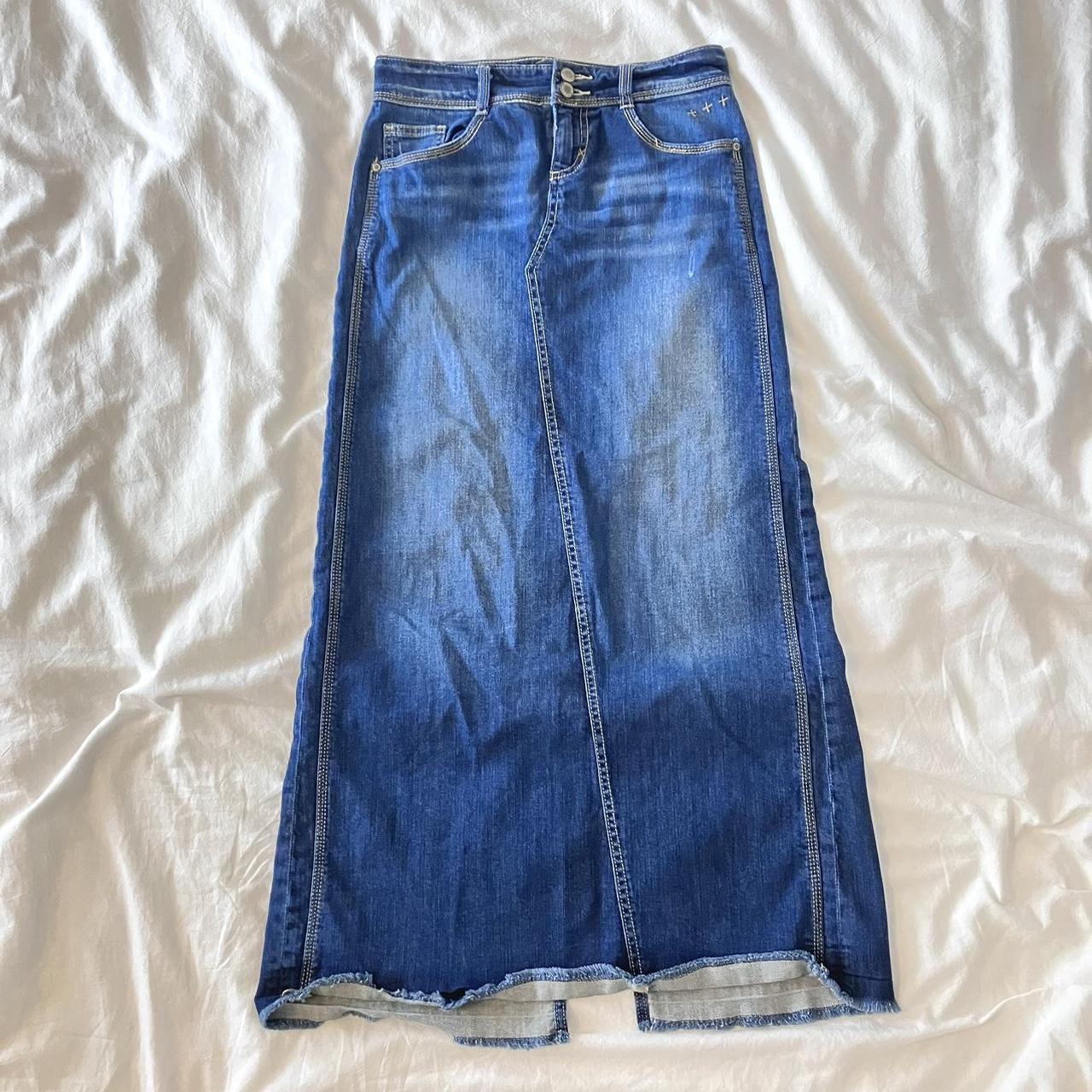 Maurices Women's Blue Skirt | Depop