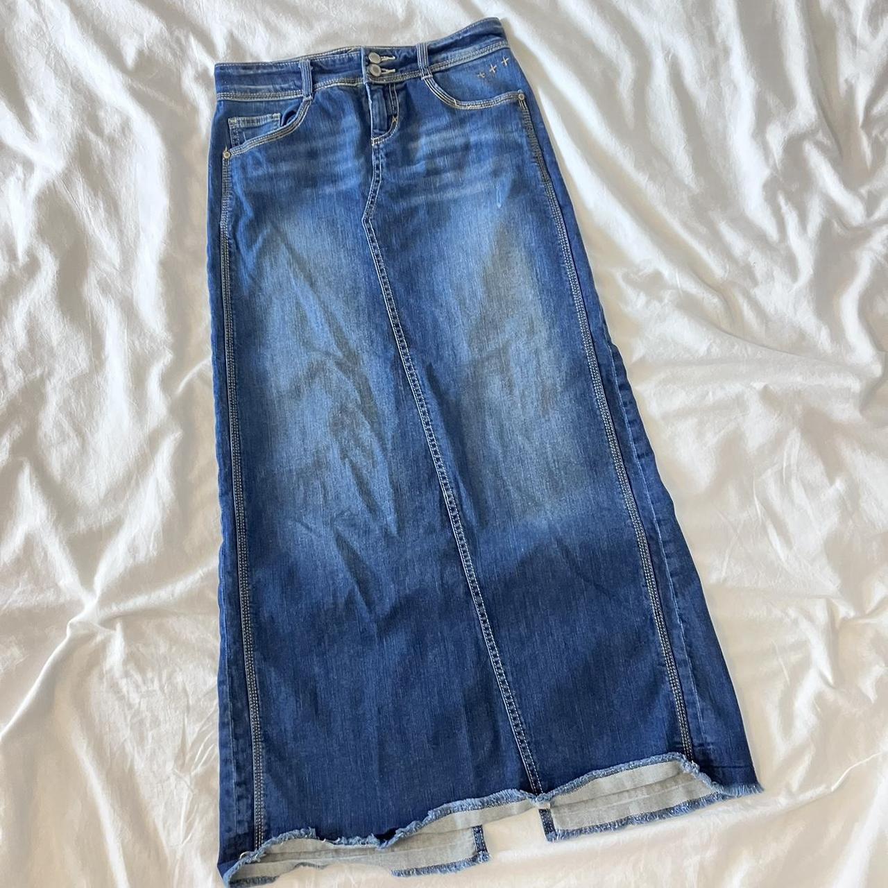 Maurices Women's Blue Skirt | Depop