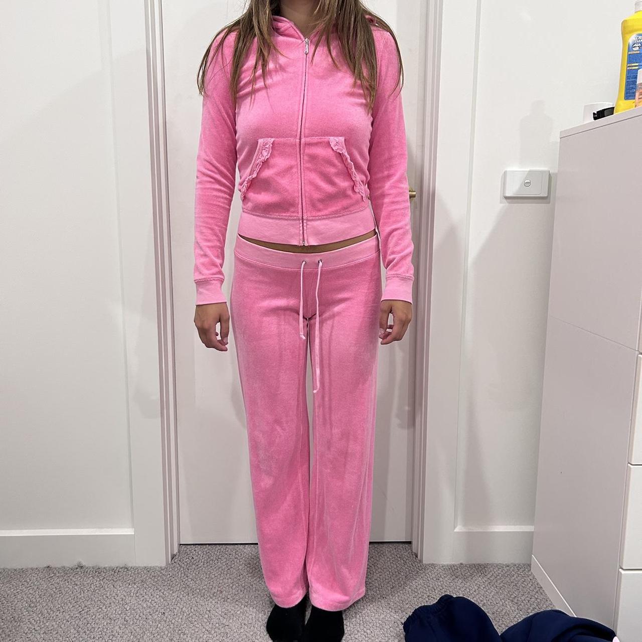 Juicy Couture Women's Pink Jumpsuit Depop
