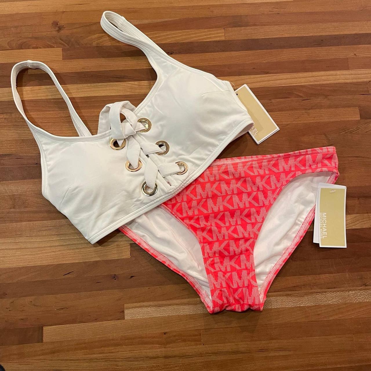 Michael Michael Kors bikini swimsuit set red white