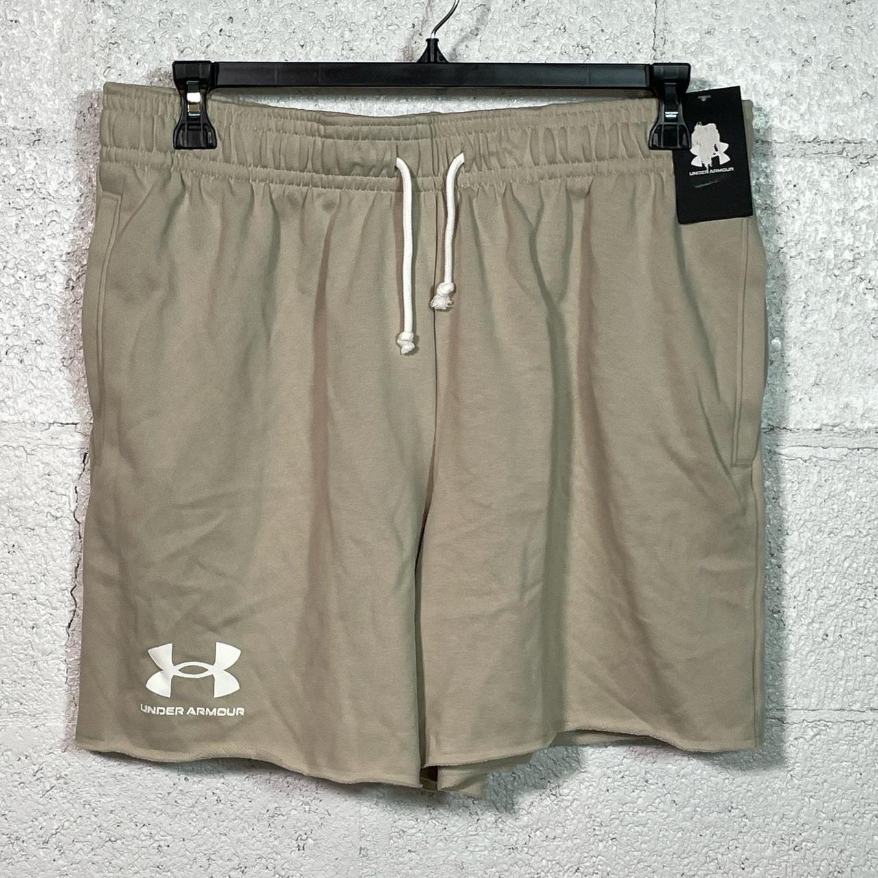 Tan under armour shorts online