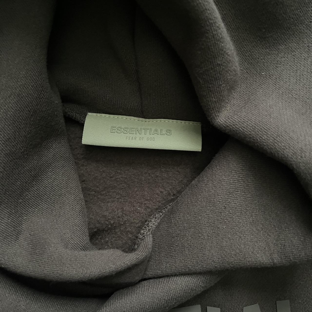 essentials fear of god hoodie, plum, size S never... - Depop