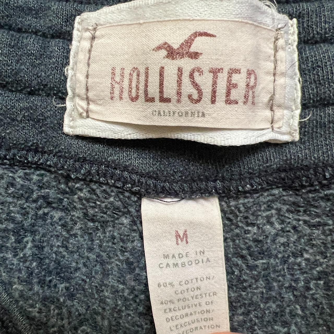 cute navy hollister sweatpants - Depop