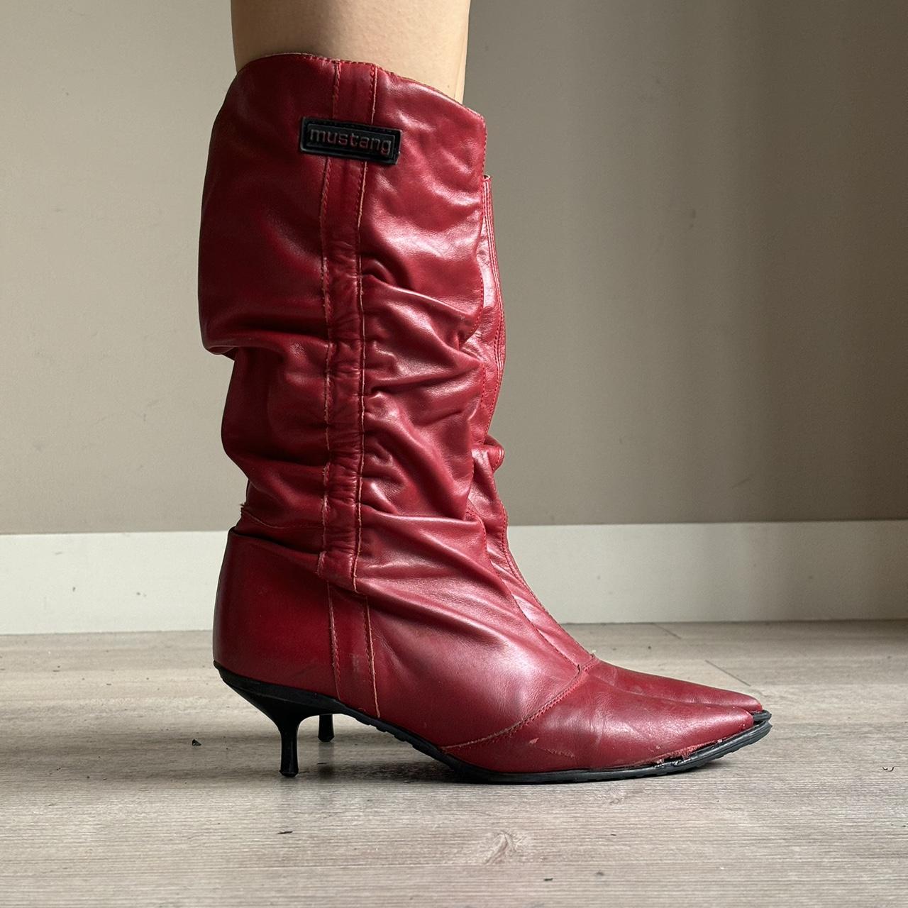 Coolest red kitten heel... - Depop