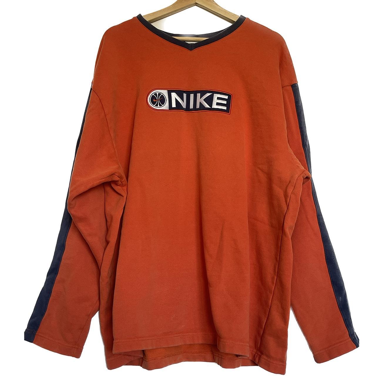 mens orange nike sweatshirt