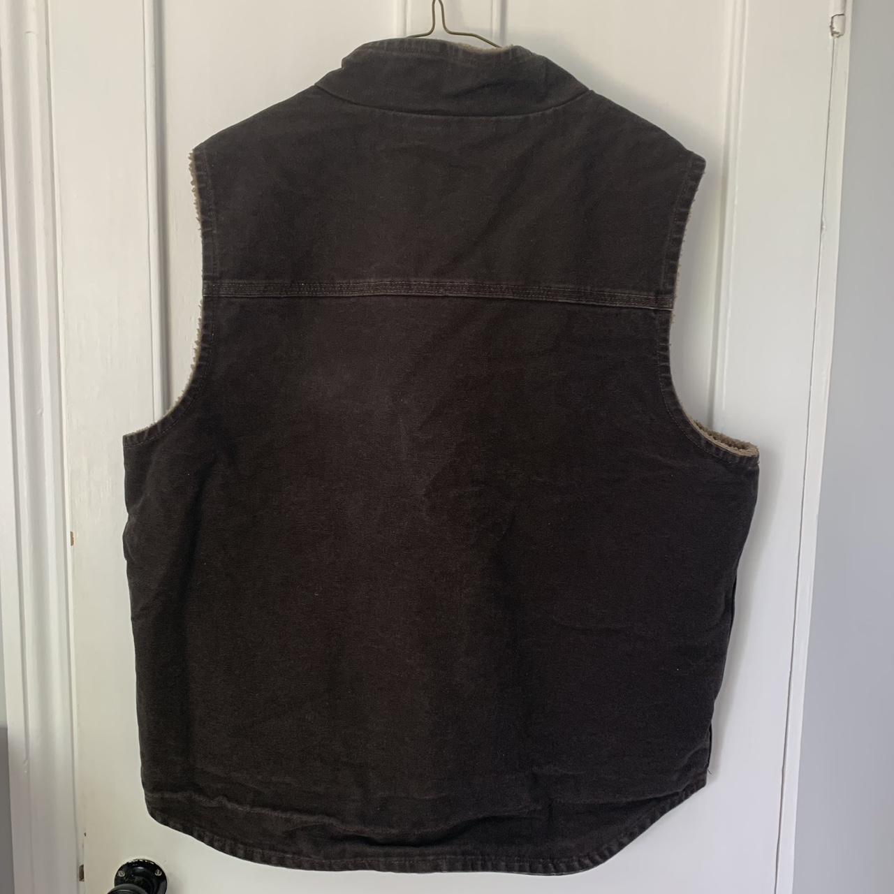 Vintage Brown Carhartt Arlington Vest Workwear Gilet... Depop