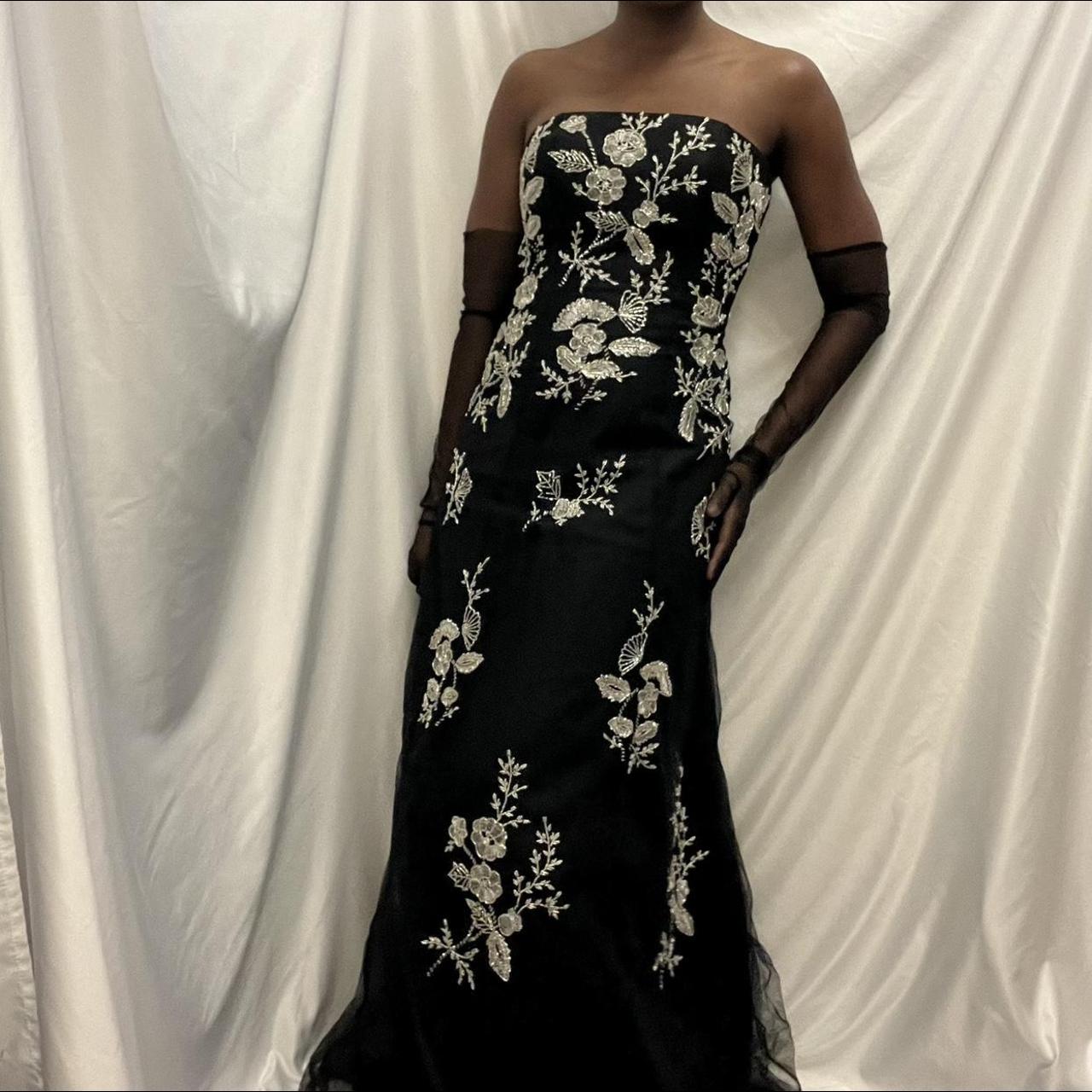 Vintage 90s Black Prom Dress store