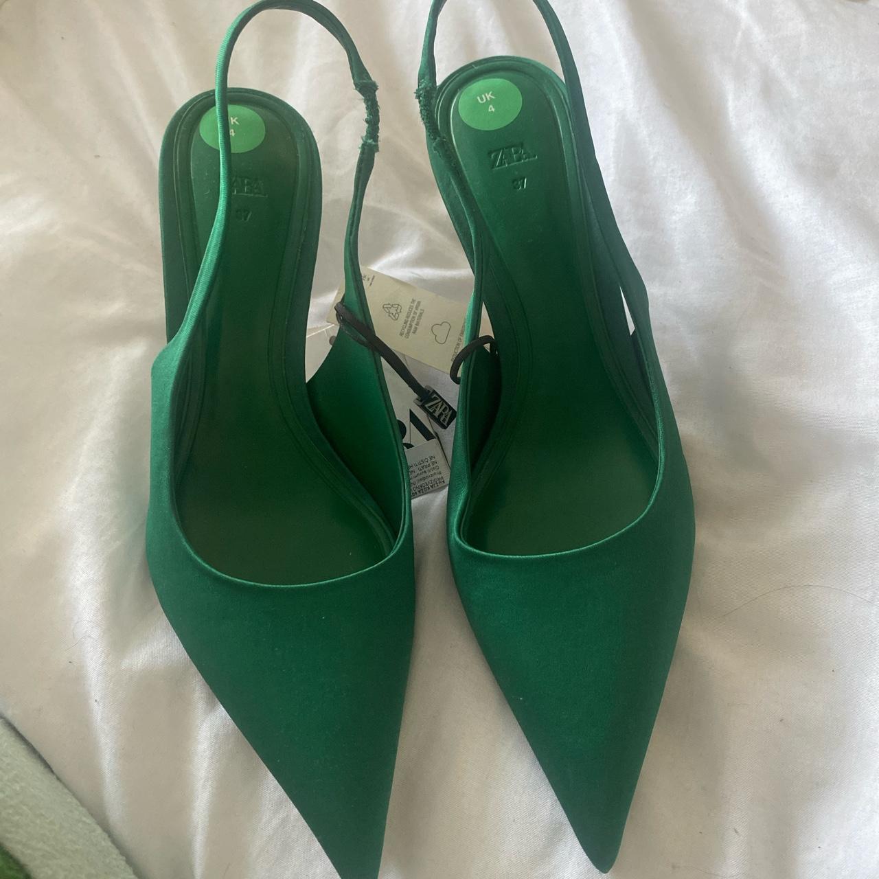 Zara sales green heels