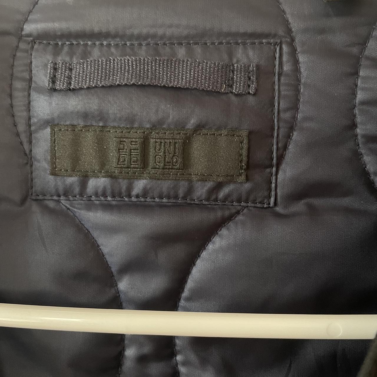 Black Uniqlo military liner style jacket uniqlo Depop