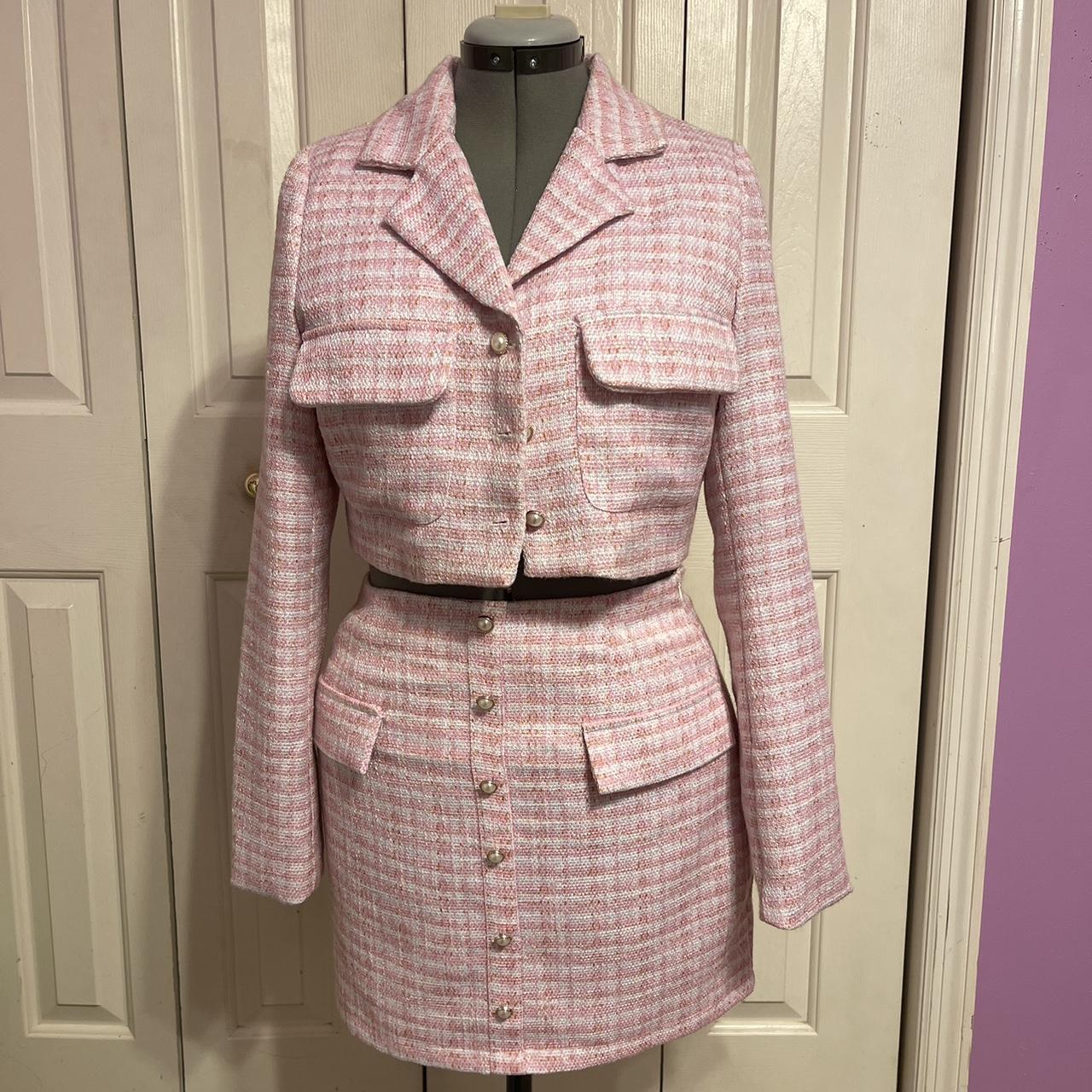 Cider Women's Pink Suit Depop