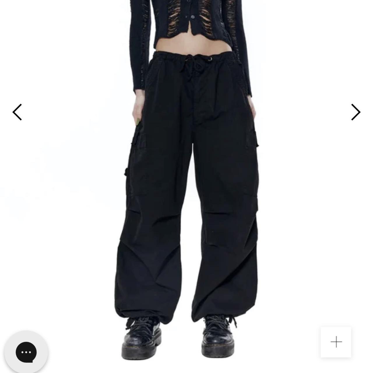 パンツ Jaded London Black Parachute Cargo Pants Shop Black Parachute Cargo Pants | Jaded London | Clothing
