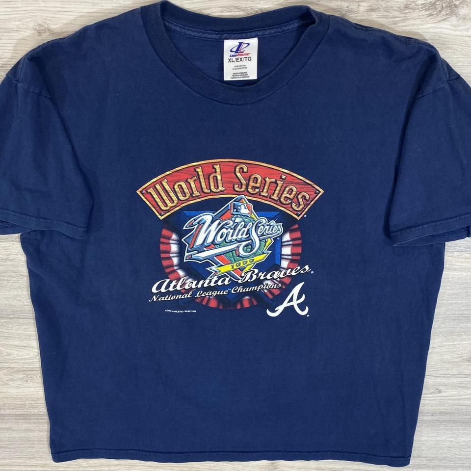 Vintage 90s Atlanta Braves T-Shirt MLB 2021 Champs - Depop