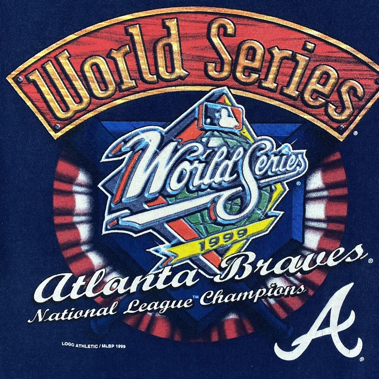 Vintage Atlanta Braves 1999 World Series T Shirt MLB Logo Athletic