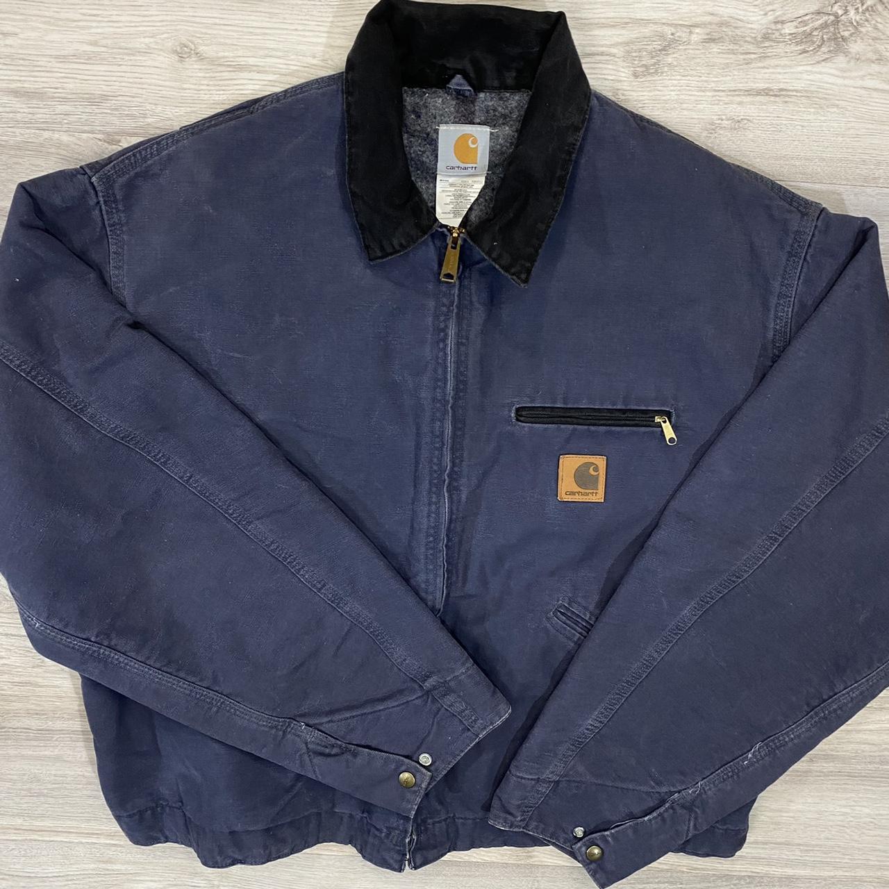Vintage 90s y2k Carhartt Detroit workwear jacket !... - Depop