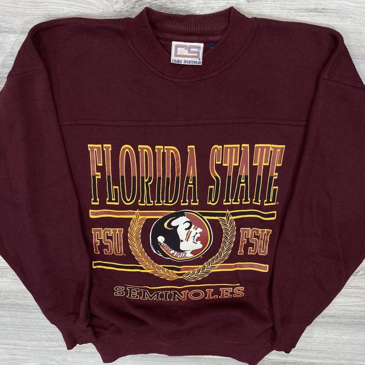 Vintage 90s Florida state seminoles crewneck... - Depop