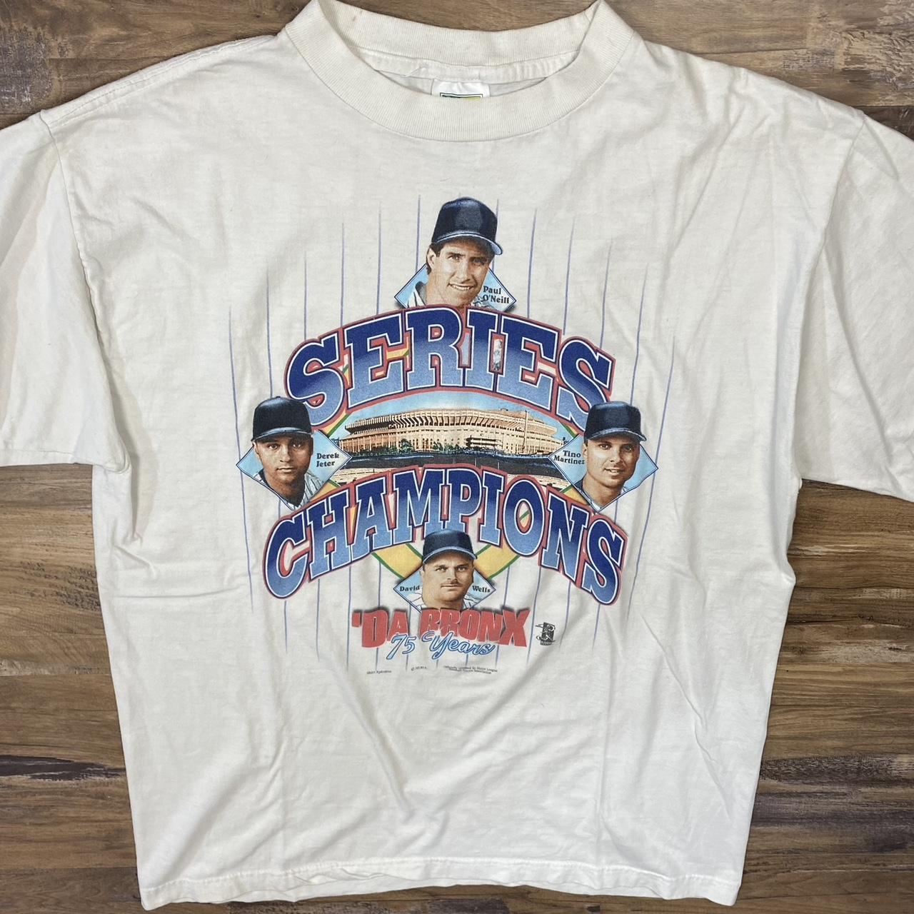 Derek Jeter New York Baseball Caricature Vintage T Shirt
