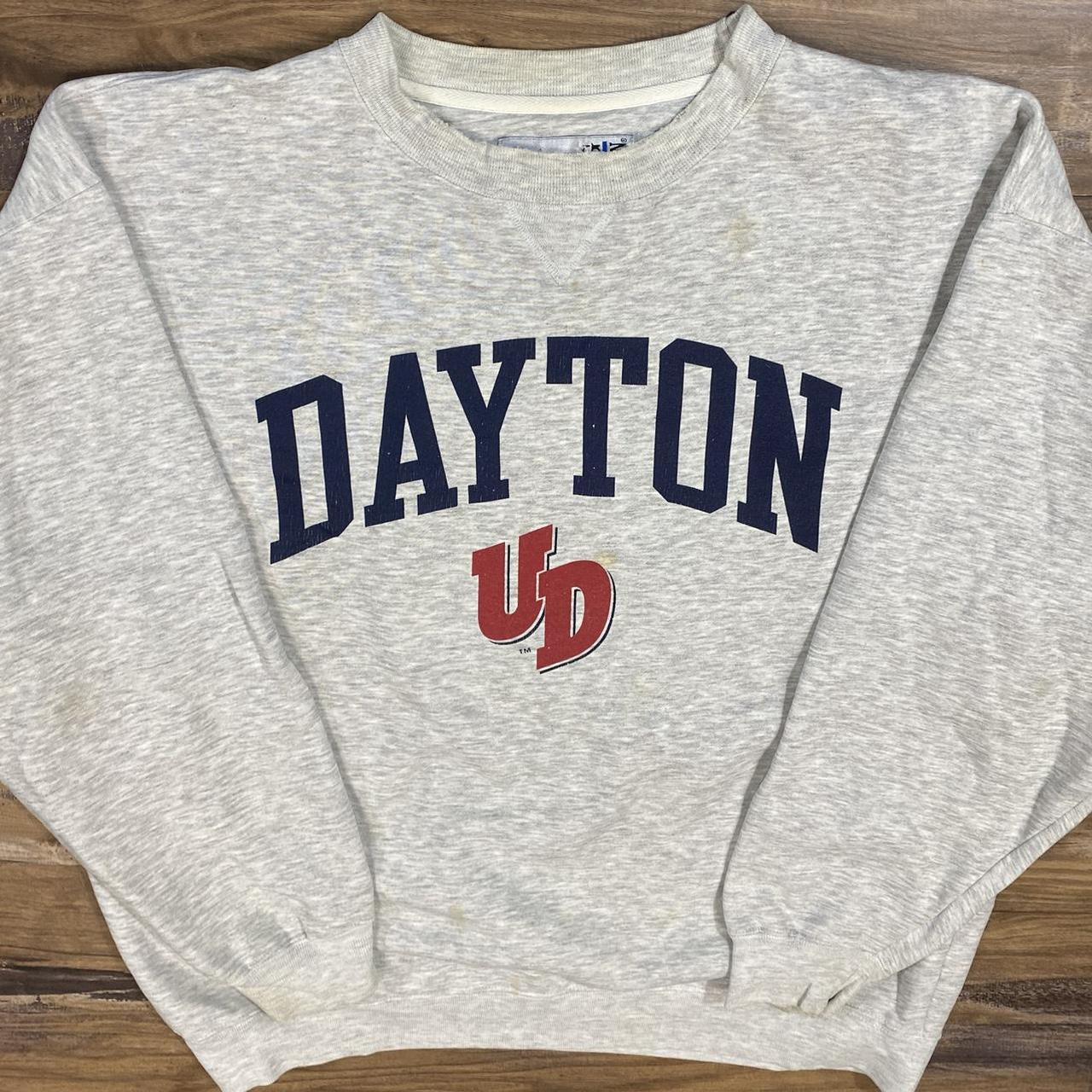 Vintage 90s university of Dayton flyers crewneck... - Depop