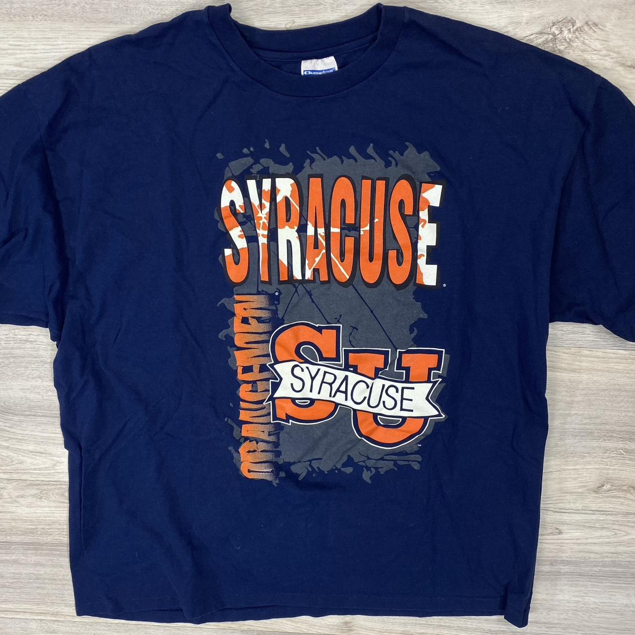 Vintage 90s Syracuse Orangemen T Shirt ! Size XXL !... - Depop