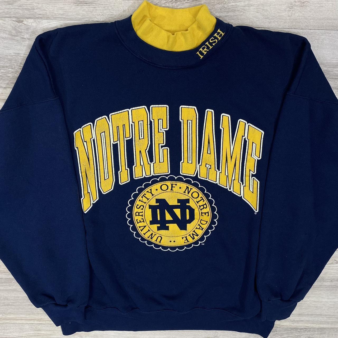 第一ネット 90s Vintage university Depop | crewneck dame notre トップス