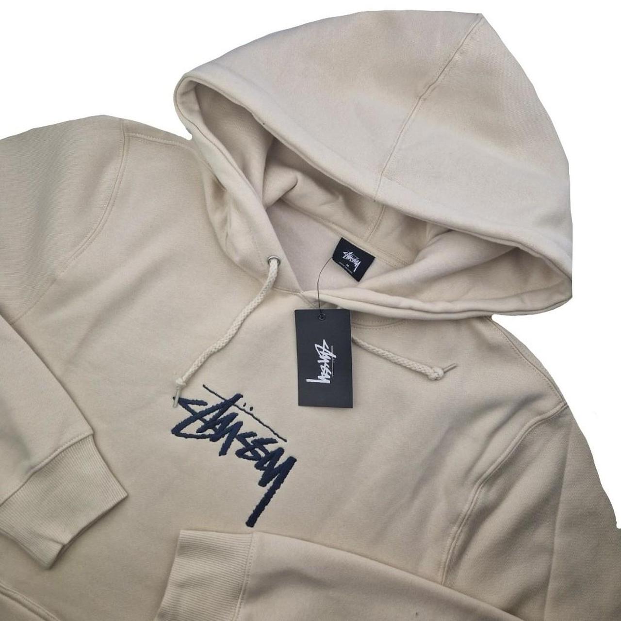 Stussy hot sale hoodie cream