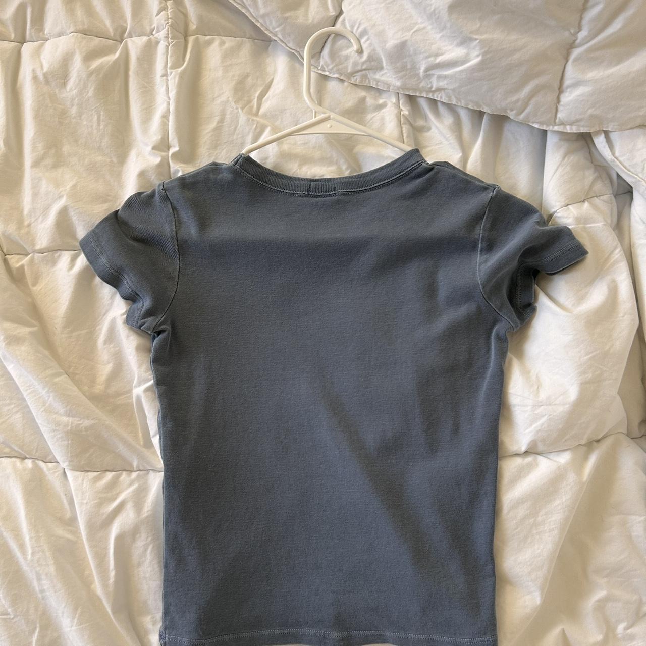 blue brandy melville top, barely worn, there is a... - Depop