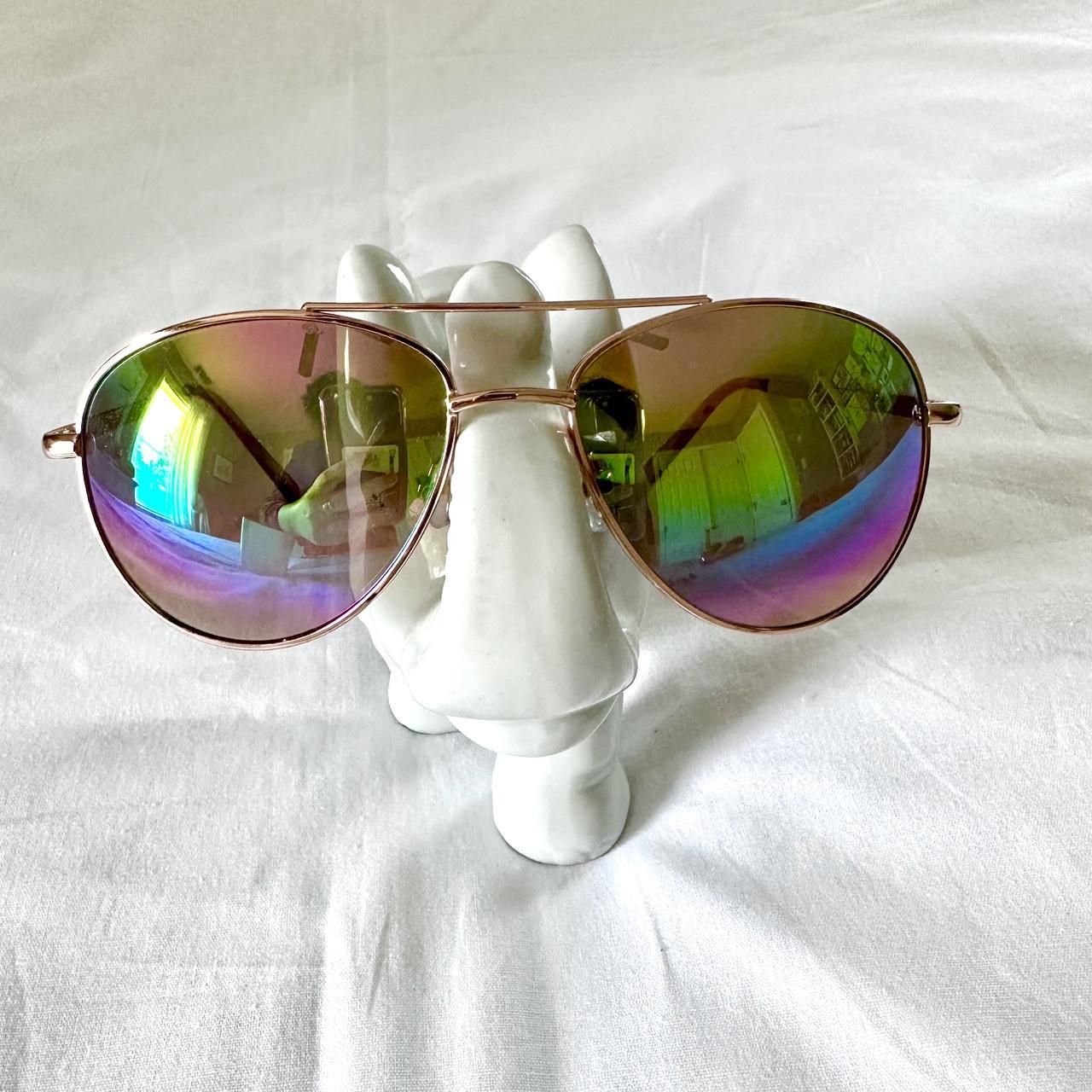 Rainbow aviator sunglasses best sale