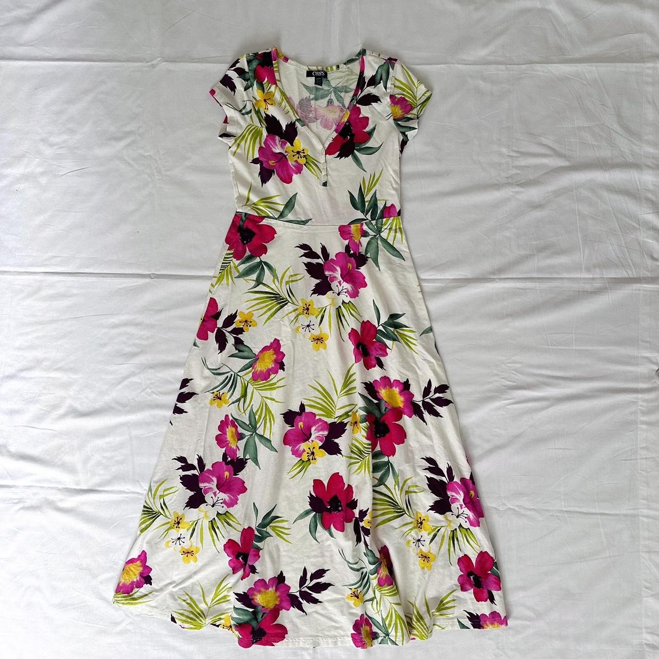 Chaps floral maxi outlet dress