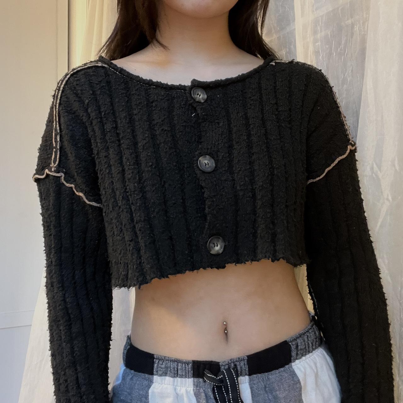 Urban Outfitters BDG Black Cropped Sweater,