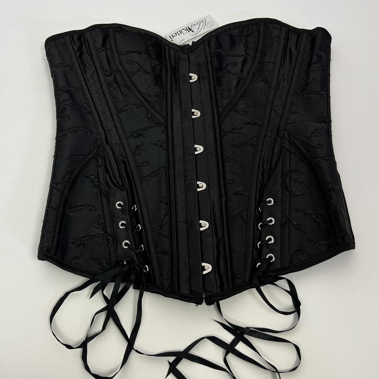 Y2k black bustier corset top Such a stunning piece.... - Depop