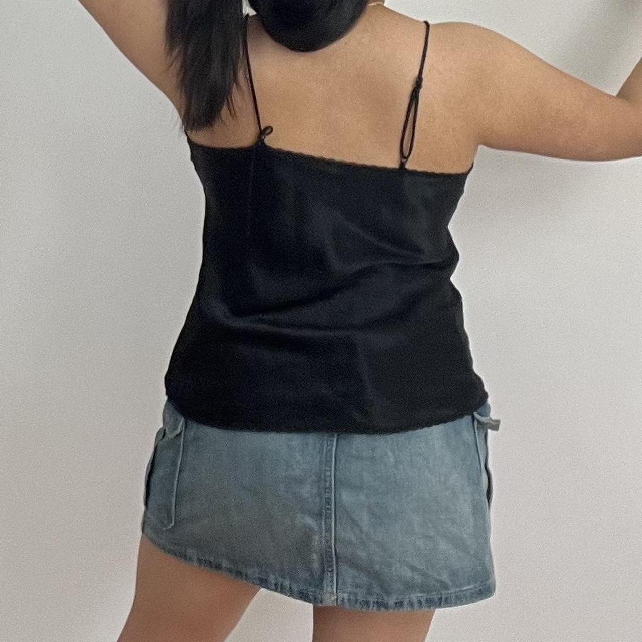 Vintage black Christian Dior slip tank top Has small | Depop