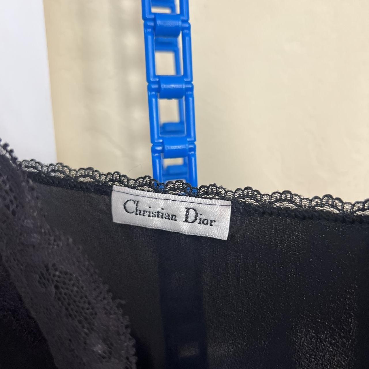 Vintage black Christian Dior slip tank top Has small | Depop