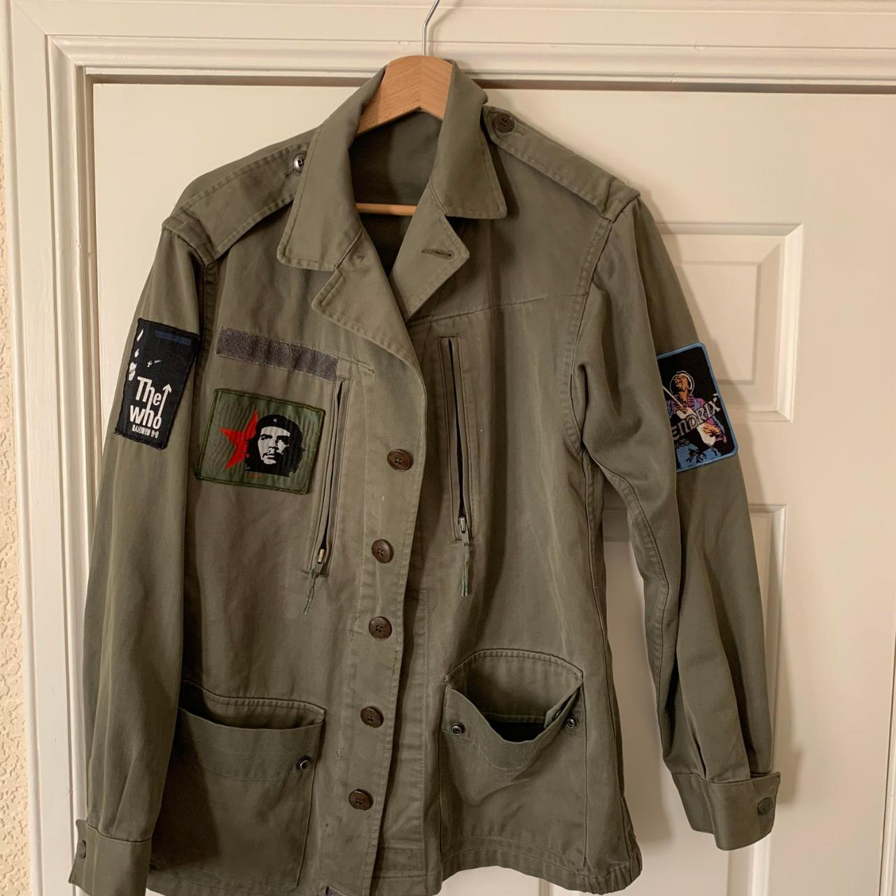 Vintage Army Coat 80s Army jacket with vintage... Depop