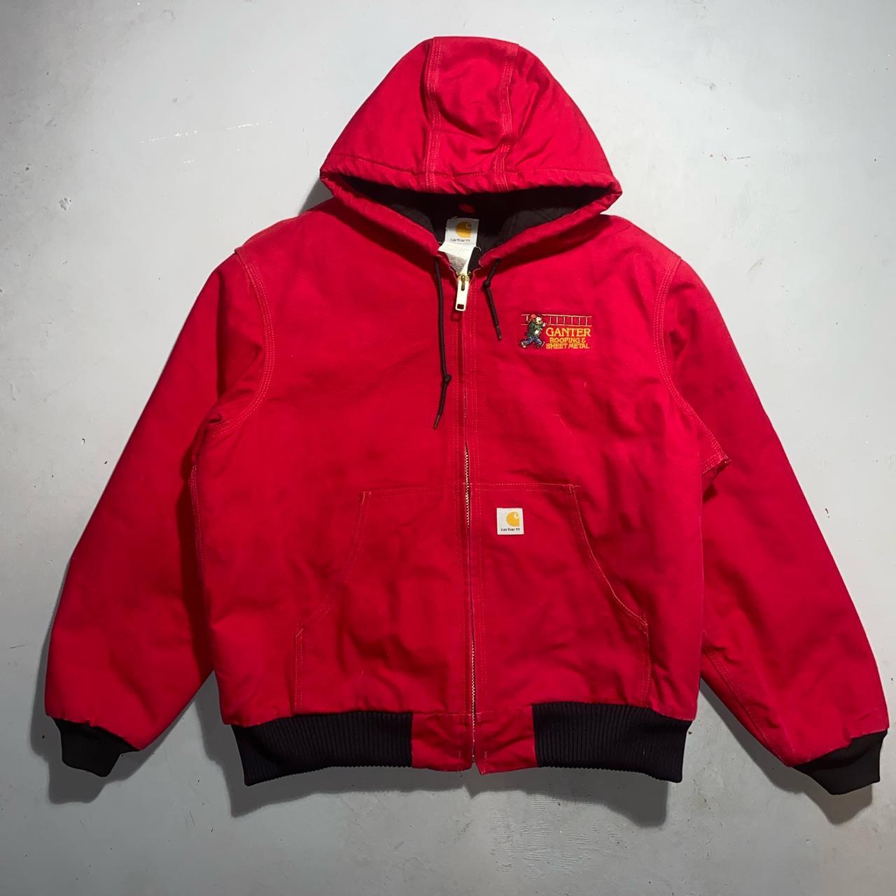 mens red carhartt jacket