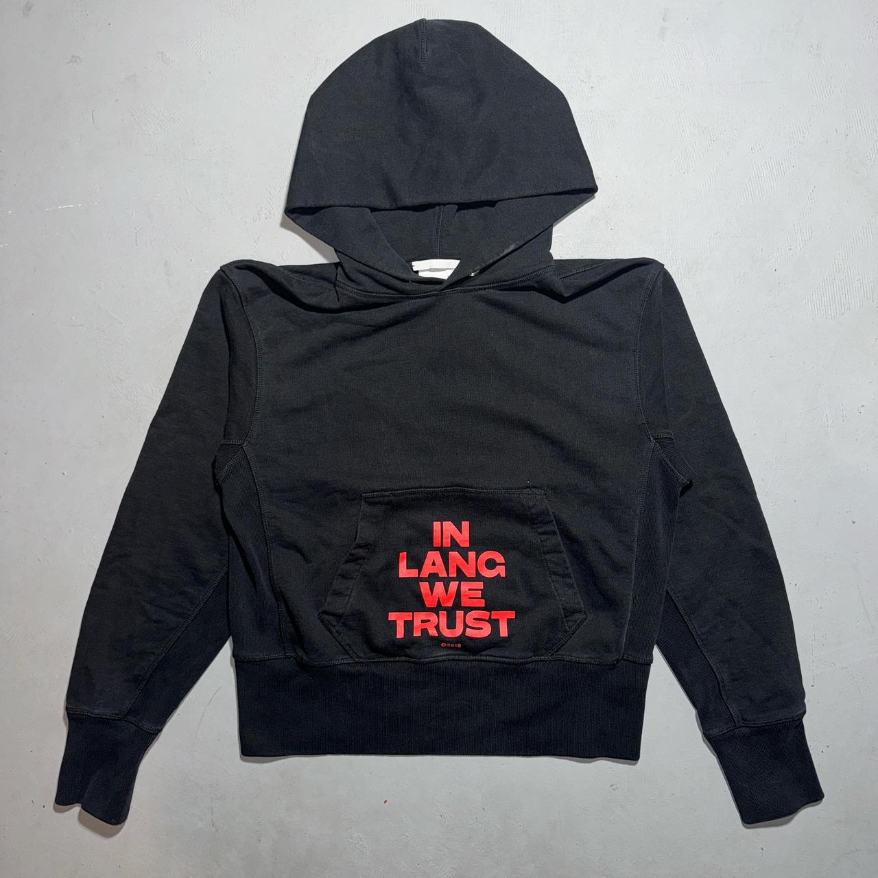 2018 in Lang we trust Helmut Lang Black and red