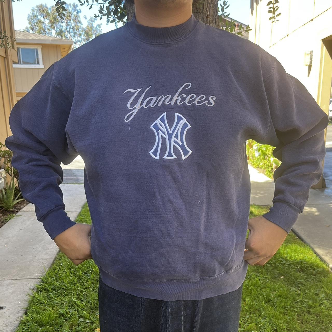 Vintage Adidas Yankees collared jersey Super - Depop