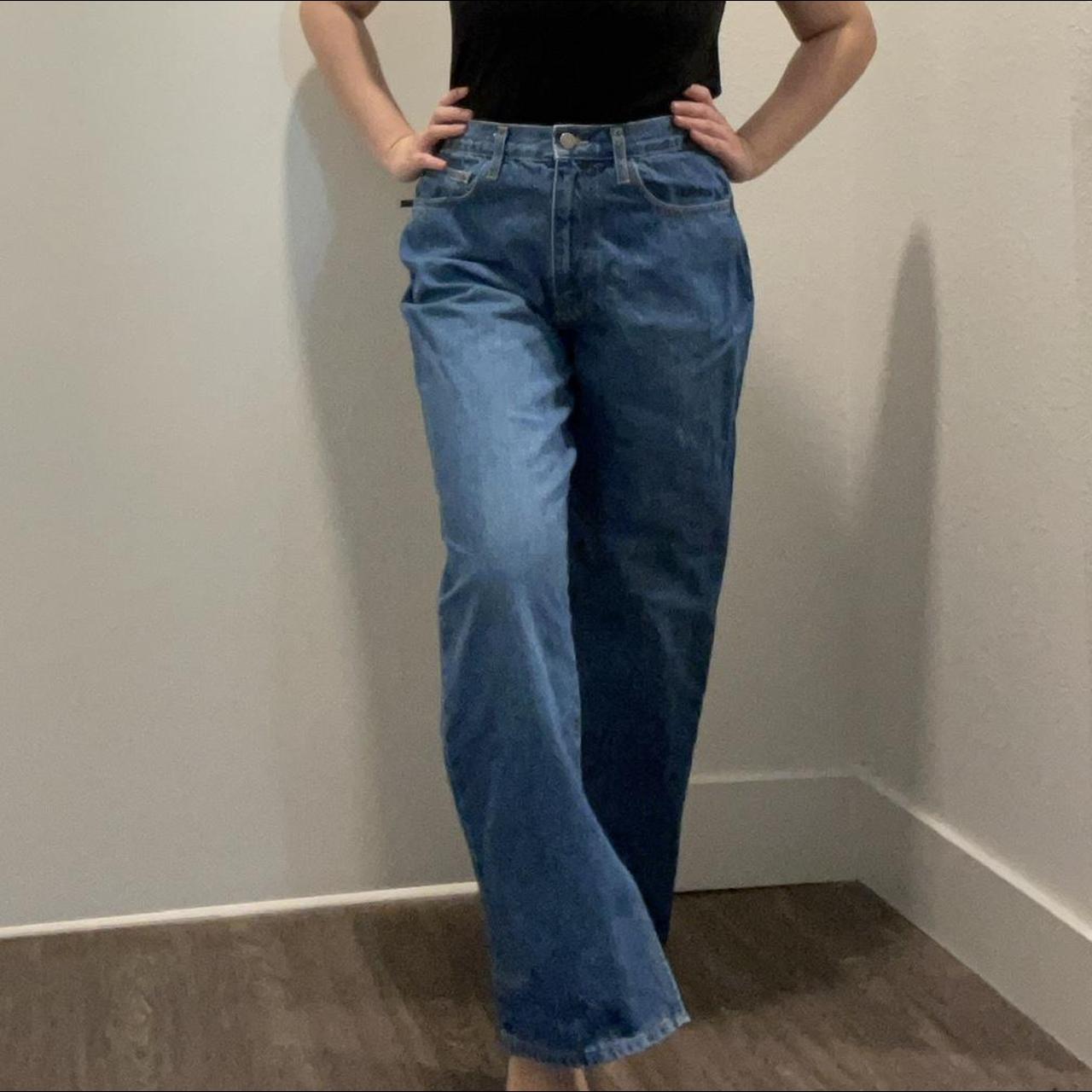 Oak + Fort Women's Blue Jeans | Depop