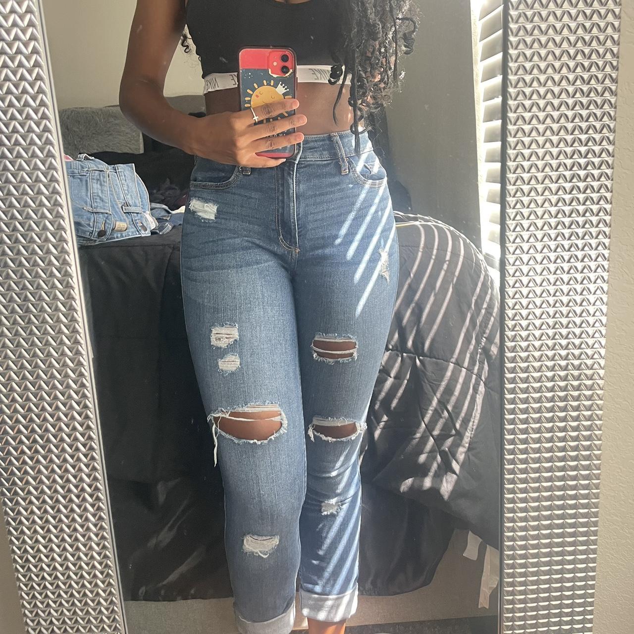 Hollister Jeans *high Rise Super Skinny Style Sz: 3... - Depop