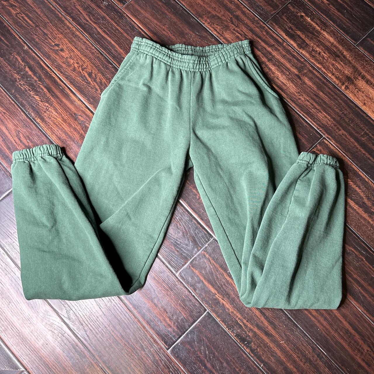 American Apparel Women's Green Joggerstracksuits Depop