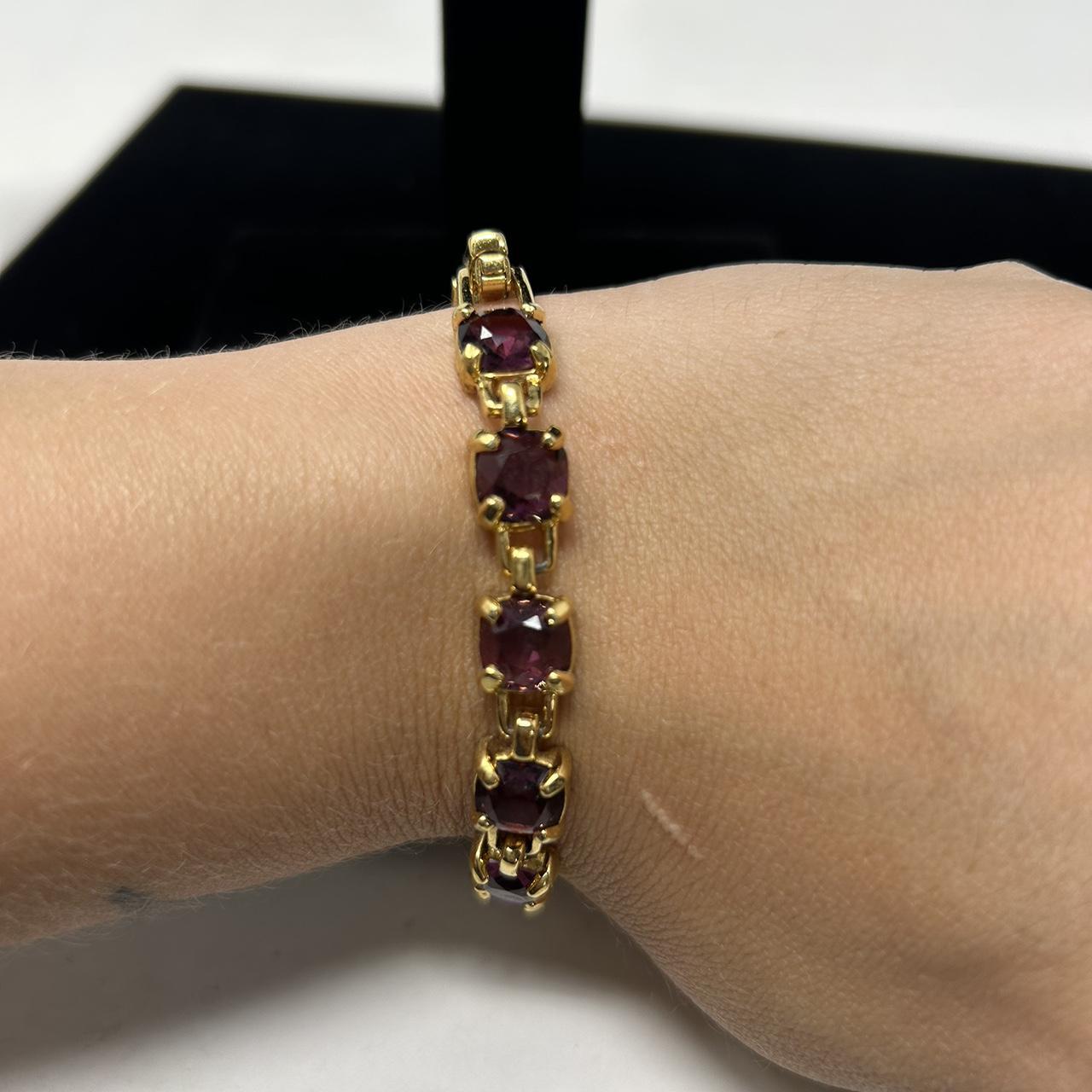 Swarovski Clear Crystal & Gold Bead Bracelet for Women