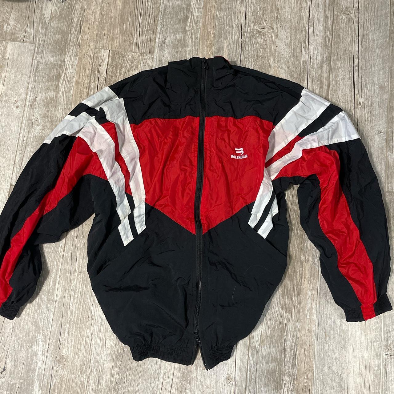 balenciaga jacket mens red