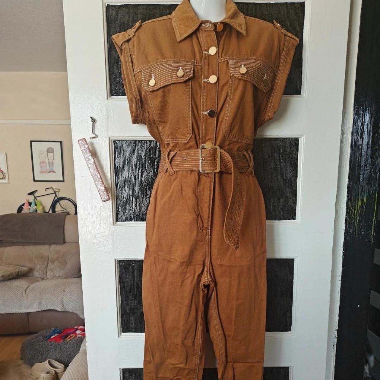 River Island Khaki Boiler Jumpsuit River Island Denim Utility