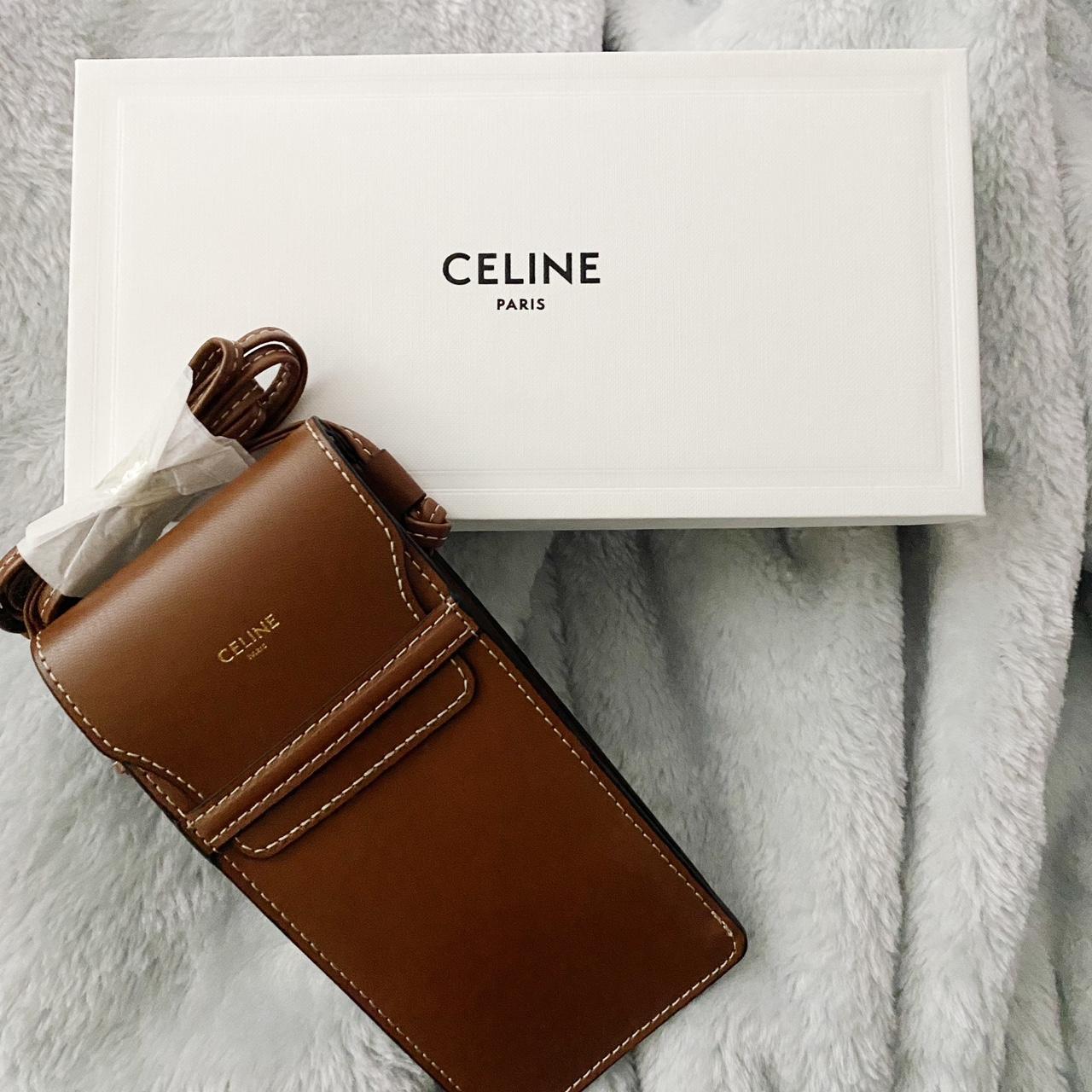 Celine Vegan Leather Phone Holder New in... Depop