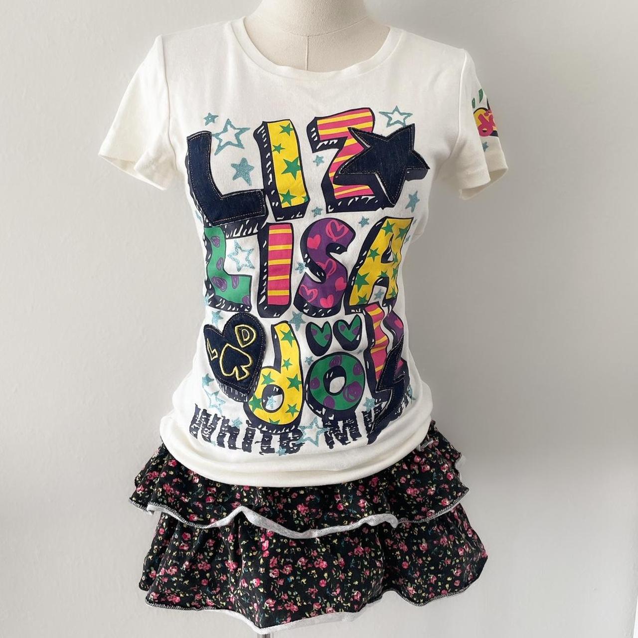 Liz lisa doll white multicolored graphic tee from