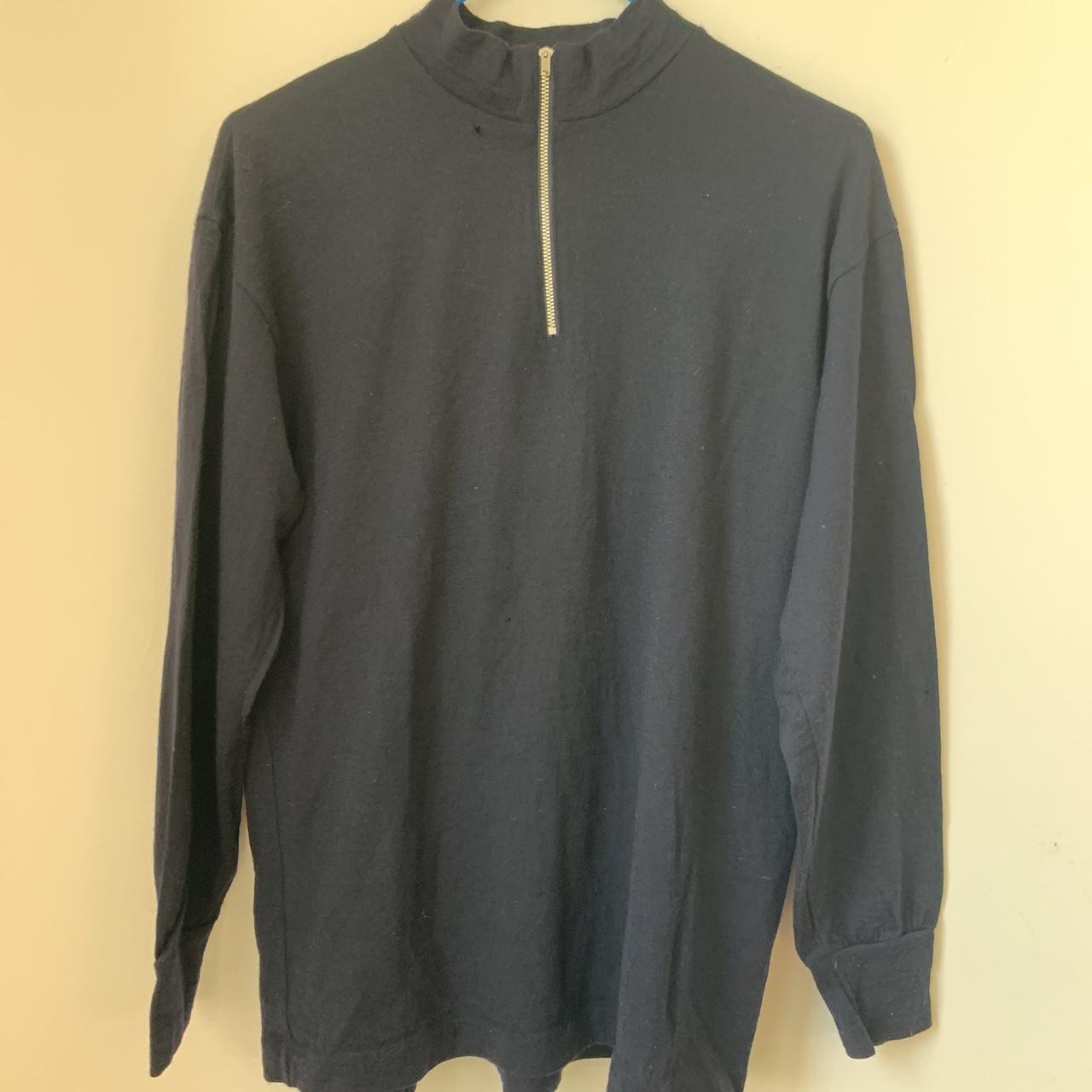 Comme Des Garçons Homme Plus Quarter-zip Mock Neck - Depop